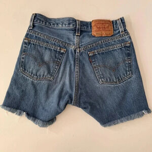 Vintage 90s Levi’s 501 Cut Off Jean Shorts Tag size 30